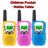 2 szt./zestaw Mini Walkie Talkie Zabawka dla dzieci Zasięg 3 mile Odbiornik dwukierunkowy Zabawka elektroniczna Radio LCD Latarka Prezent dla dzieci