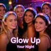 Flashing Luminous Laser Headband Colorful Glowing Crown Happy Birthday Light Up Hair Hoop  Rave