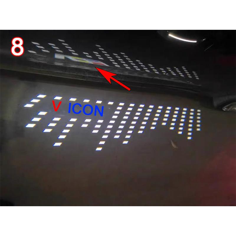 For Cadillac CT4 CT5 CT6 ATS CTS HD Led Car Rearview Mirror Welcome Shadow Icon Light Laser Projector Ghost Lamp Modification