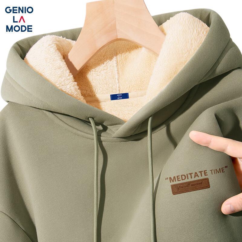 

GENIOLAMODE Men s Heavyweight Fleece Lined Hoodie XL