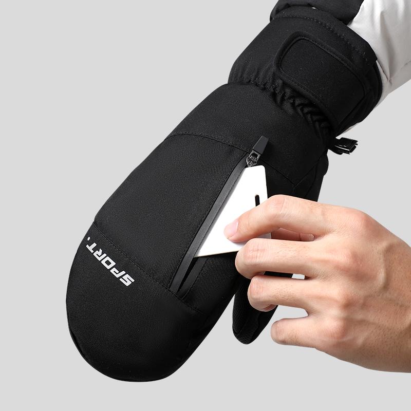 New Design Winter Men Snowboard Skiing Custom Waterproof Windproof Thermal Warm Gloves