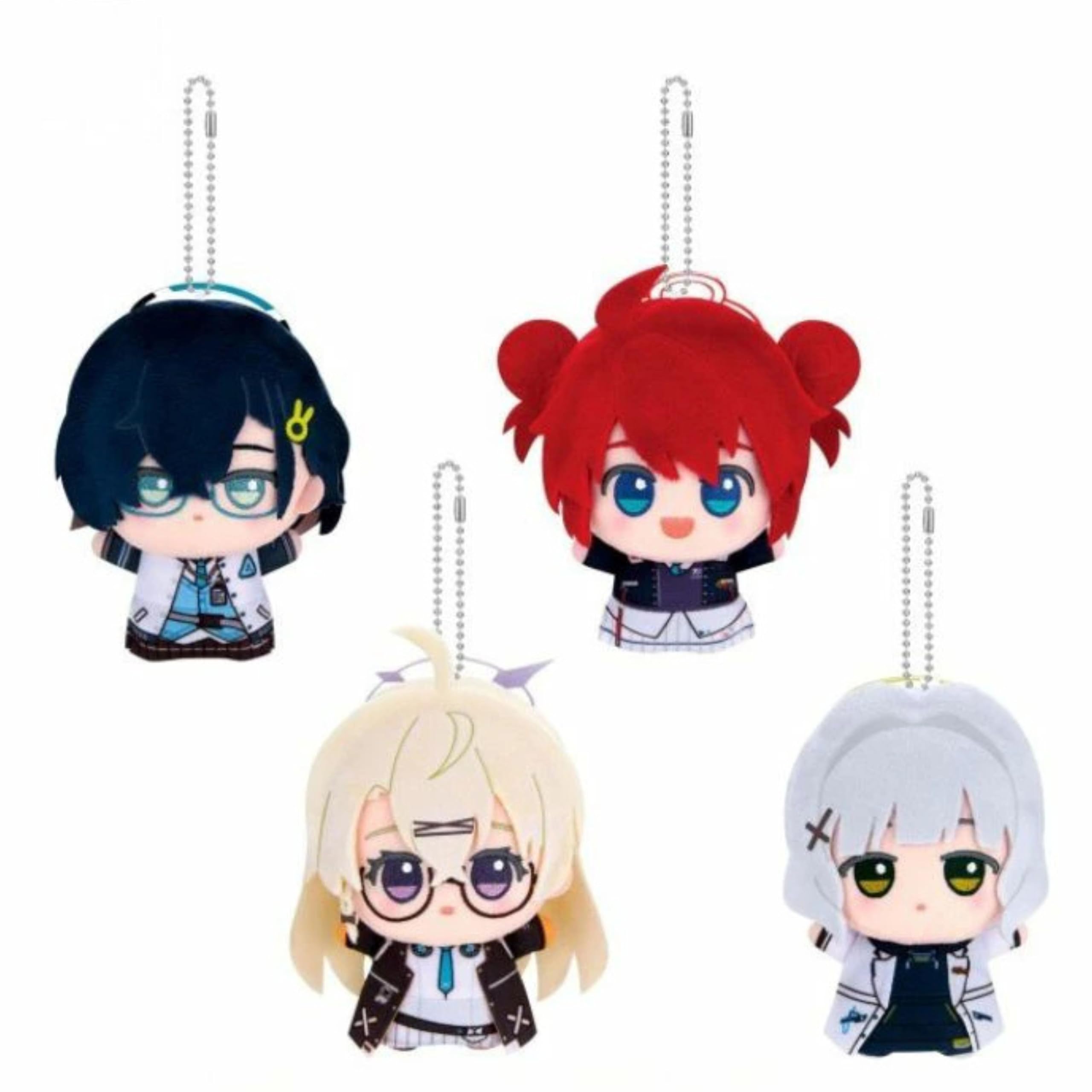 Blue Archive Chibi Gurumi Veritas Complete Set of 4 (Chihiro, Maki, Kotama, Hare) Approx. 11cm Official