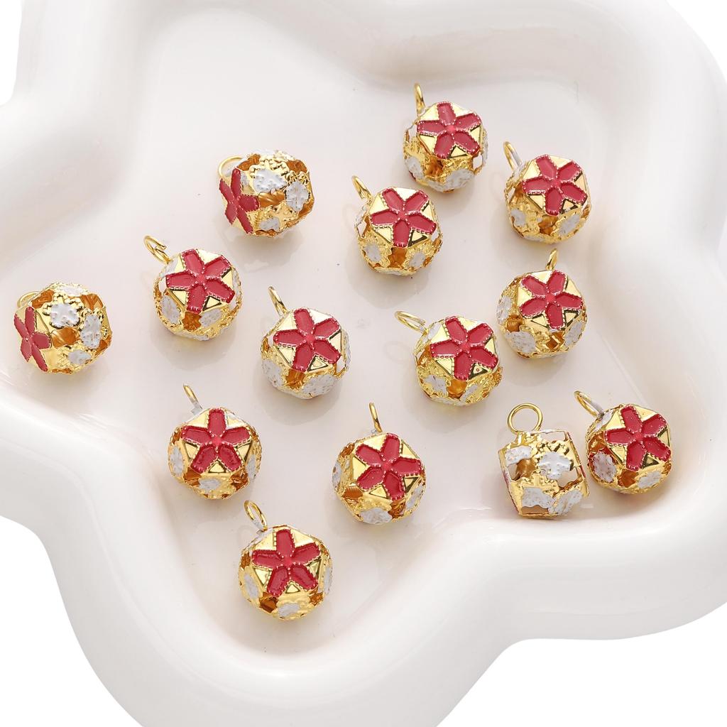 5-50Pcs Iron Colorful Bell For DIY Bracelet Necklace Keychain Accessories