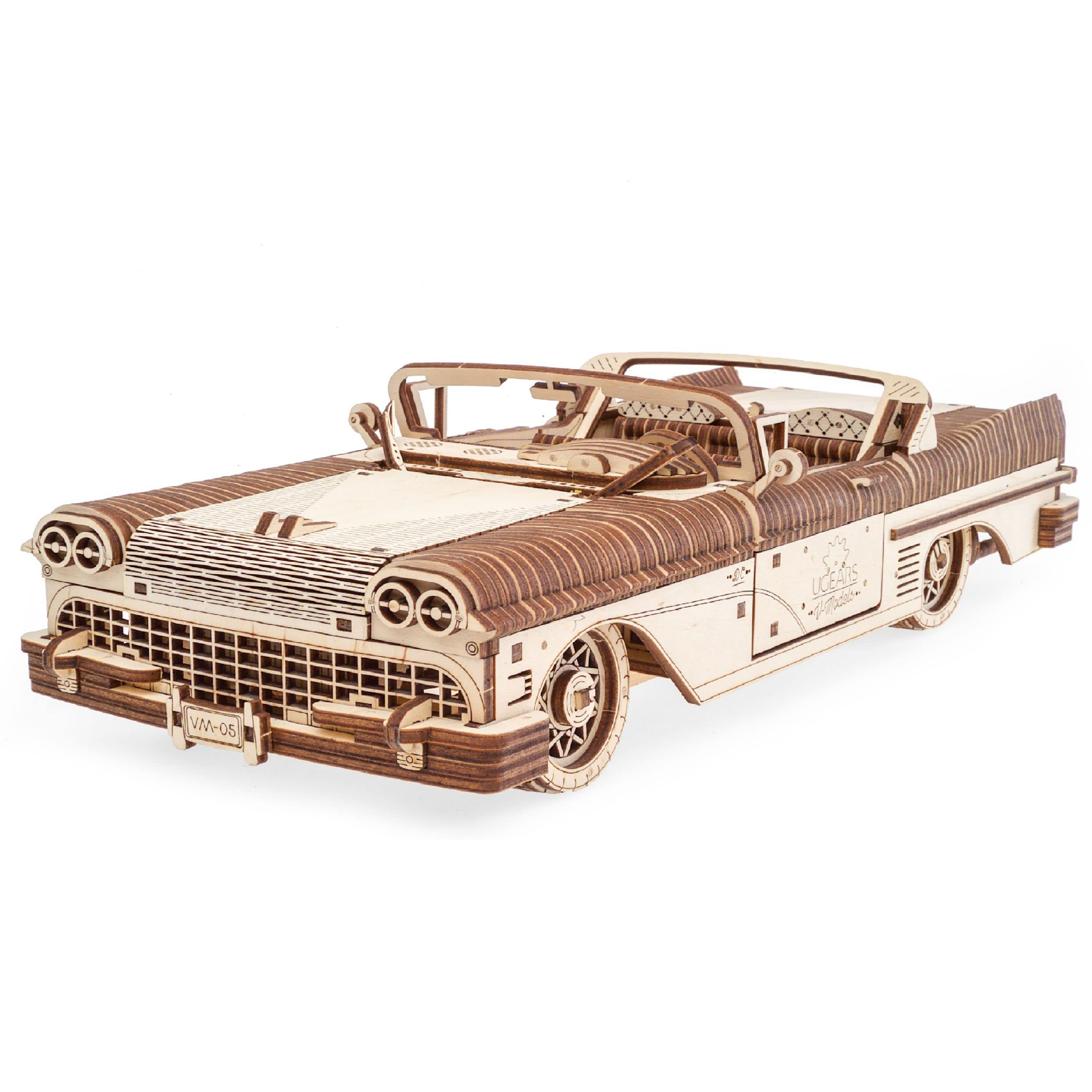 

Ugears Dream Cabriolet VM-05 Wooden Block DIY Puzzle Building Toy for Imagination and Creativity (Product Code: 70073)
