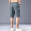Ice Silk Shorts Men's Thin Sports Pleated Capris Loose Straight Leg Fashion Trend Casual Pants Beach Pants