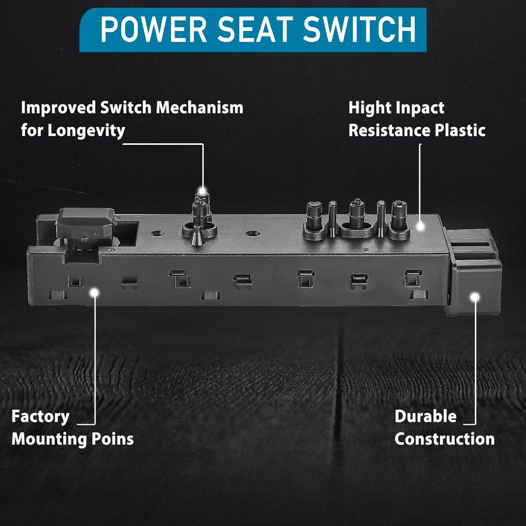 Left Driver Side Power Seat Switch for Ford Edge Escape Explorer Fusion Expedition F150, Lincoln & Mercury, Power Seat Adjustment Control Switch,
