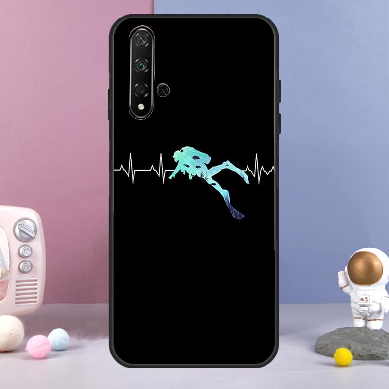 

Чехол для Huawei Nova 3i 7i 8i 11i 12i 9 10 SE Y60 Y61 Y70 Y72 Y73 Y90 Y91 P20 P40 P30 Lite с изображением дайвера Huawei P60 Pro