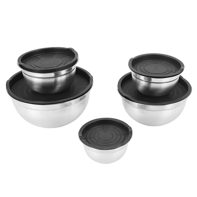 

Aug. 5 Pcs Mixing Bowl,Stainless Steel Stackable Salad Bowl With Airtight Lid,Serving Bowl For Kitchen Cooking Baking,Etc