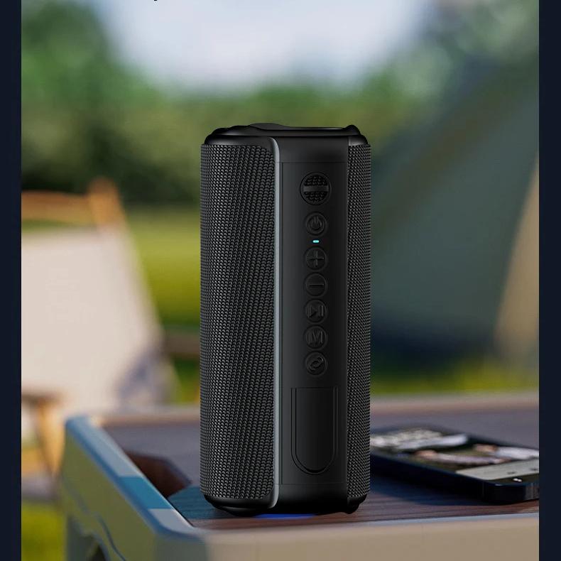 Portable Speaker,Wireless Bluetooth Speaker,IPX7 Waterproof, 40W Loud Stereo Sound,13H+ Playtime with Lights, for Home Outdoor
