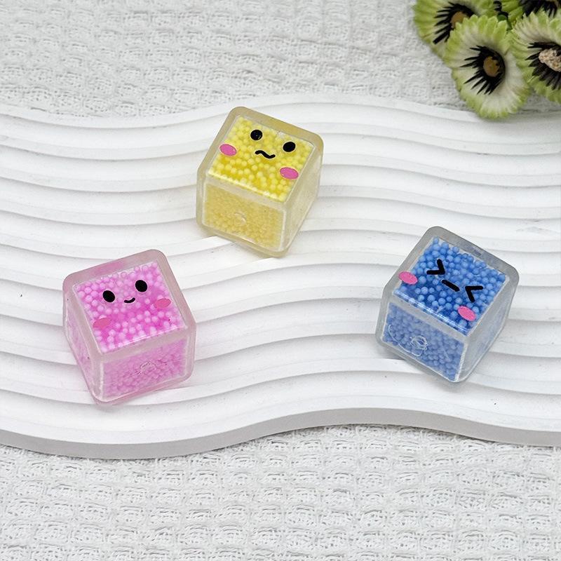 Soft Tpr Kawaii Square Slow Rising Fidget Toys With Cute Cartoon Faces For Stress Relief Kids Party Favors