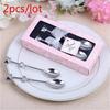 2 Pcs/lot Couple Coffee Spoon Wedding Favors and Gifts Wedding Gifts for Guests Wedding Souvenirs Event & Party Supplies