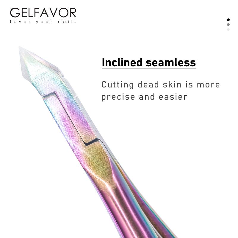 Gelfavor 1PC Cuticle Nippers Nail Manicure Scissors Cuticle Clippers Trimmer Dead Skin Remover Pedicure High Quality Special Steel Tools