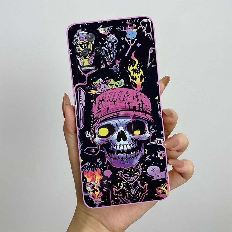 For Xiaomi Poco F4 Phone Case POCOF4 5G Silicone Soft TPU Protective Back Cover Casing Painted Printing Shockproof Shell