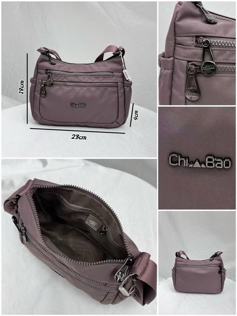 Sac bandoulière imperméable polyvalent et léger en nylon pour femme - Résistant à l'usure avec une grande capacité pour les trajets simples et décontractés