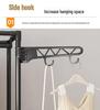 Minimalist Wrought Iron Coat Rack for Bedroom & Hallway