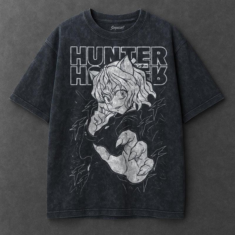 Hunter x Hunter Nephelpito Printed Tee Men Women Washed Cotton T-shirts Manga Vintage T Shirt Harajuku Male Short Sleeve Tshirt