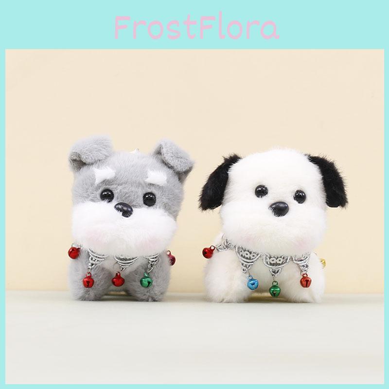 Pendant Plush Dog Keychain With Small Bell Necklace Design Suitable Gift For