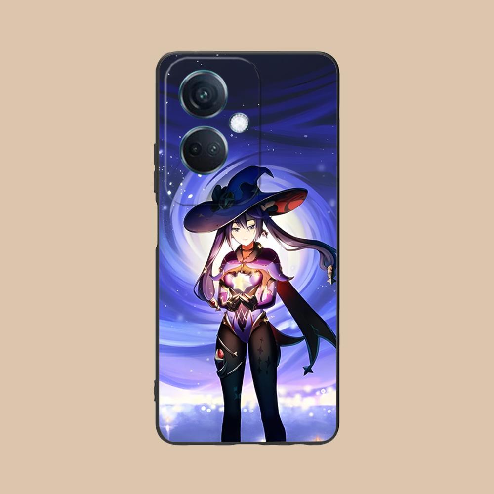 Game GI Mona Matte TPU Mobile Phone Case for OPPO Reno 14 13 12 11 10 9 8 7 6 5 F T Pro 5G Colorful Printing Cover