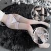 Women's Sexy Silk Stockings Black Lace Suspender Fishing Net Stockings Sexy Temptation Large Underwear Set