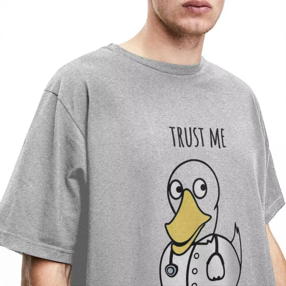 Funny Ducktor Duck Doctor Merchandise T-Shirt Men Women Cute Ducks Crazy Cotton Graphic Print Clothes