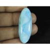 13X35X5MM Natural Blue Larimar Oval Shape Cabochon Loose Gemstone 25Cts. LR-45