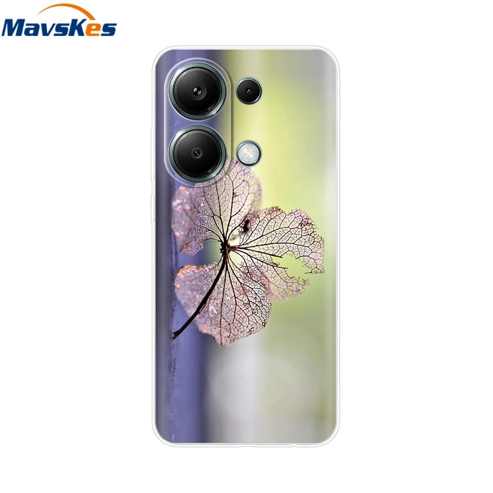 For Xiaomi Redmi Note 13 4G Case Note13 Cover Soft Clear Silicone TPU Back Case Funda For Redmi Note 13 Pro 4G Phone Cases Coque