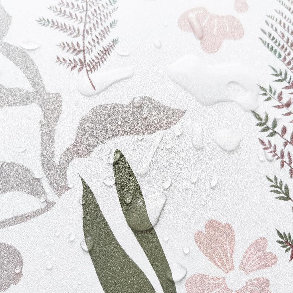 Blumen-Abzieh- und Klebe-Tapeten Moderne Blatt-Kontaktfolie Schrankrenovierung Selbstklebende Tapete für Badezimmerwanddeko