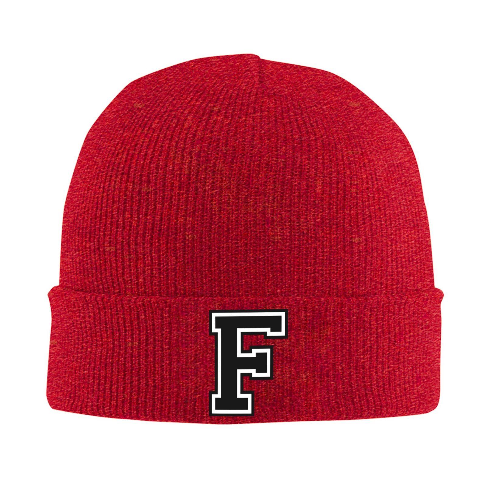 Letter F Knit Hat Beanie Winter Hat Warm Hip Hop Cap for Unisex Unisex Knit Hat Autumn Hippie Caps Design Head Wrap Bonnet Hats