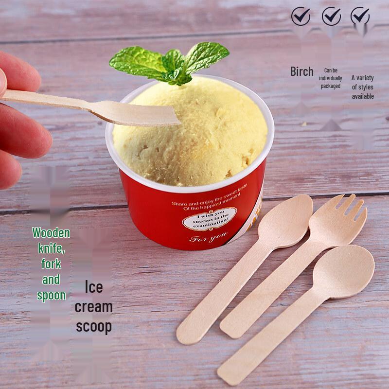 ZISIZ Individually Wrapped Biodegradable Paper Utensil