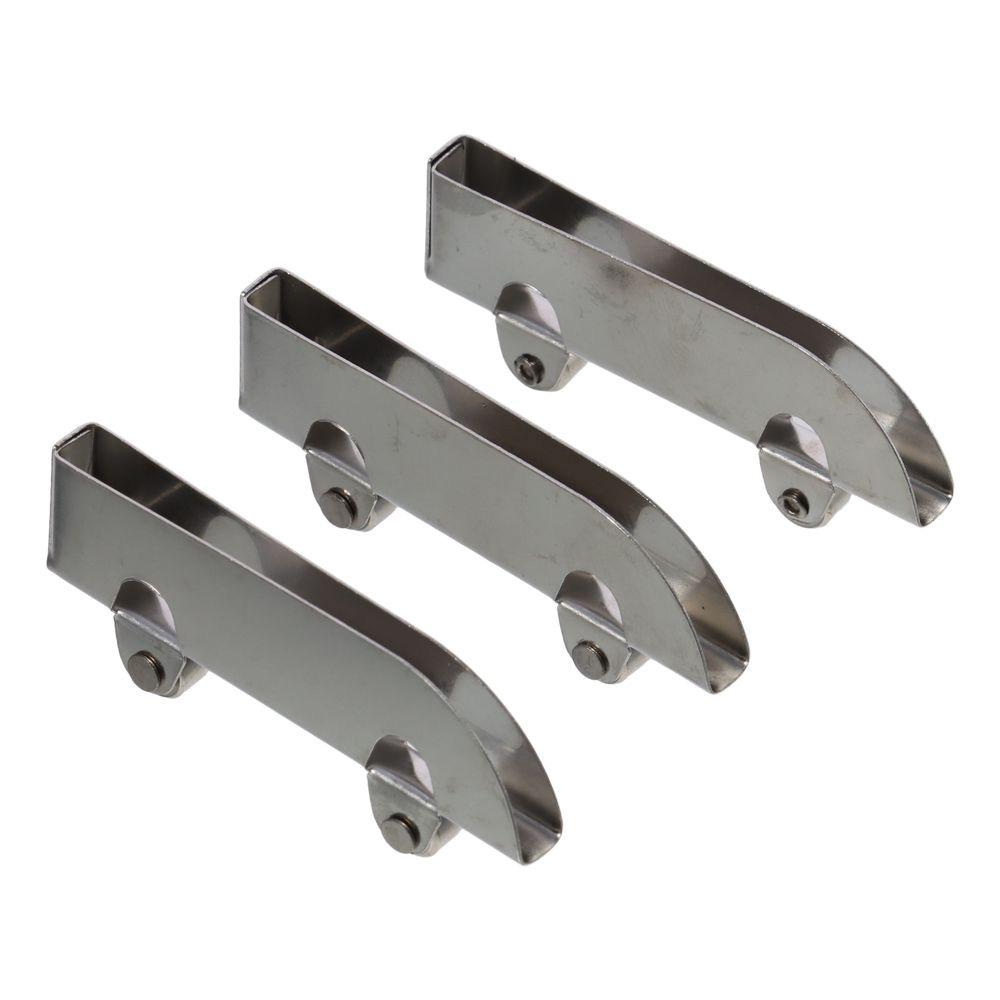 10Pcs Stainless Steel Sliding Roller Pulley 5mm Door Sliding Wheel Glass Wheel Pulley Clamp Display