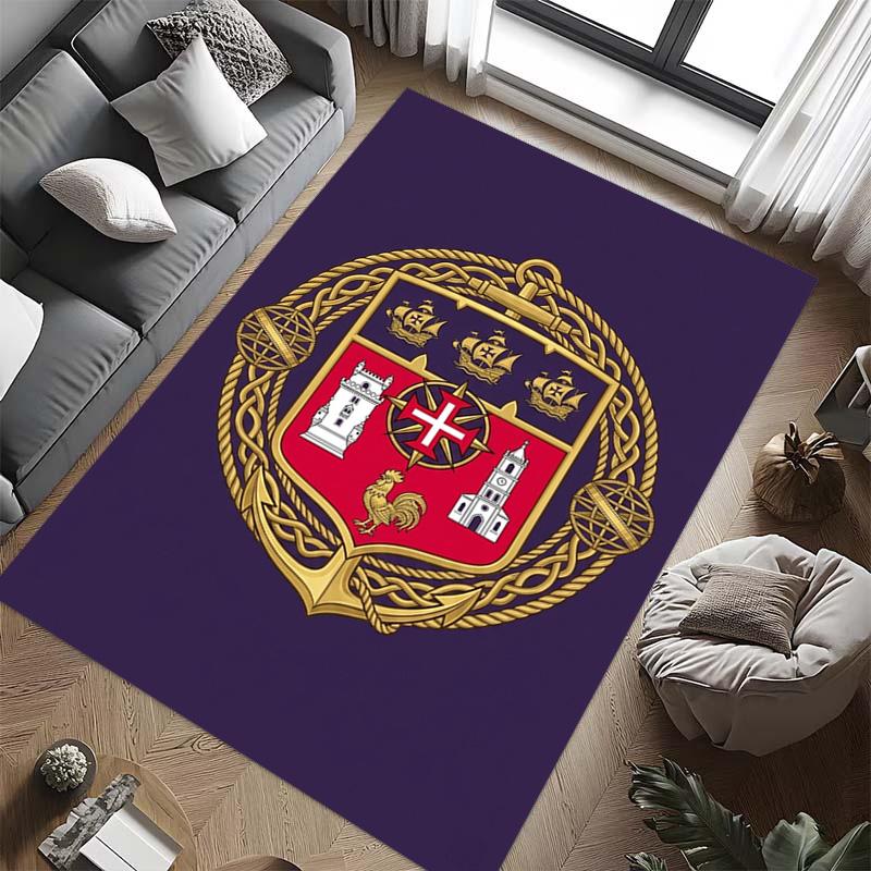 Portuguese Military Emblem carpet Living room and bedroom mats Home Decor Bathroom mat Dormitory decoration Art