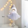 Christmas Plush Angel Girl Pendant Christmas Angel Decoration Desktop Ornament White Pink Angel Pendant New Year 2025