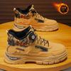 Men's Shoes Winter Waterproof, Wear-resistant and Non-slip Thick-soled Casual Thickened Velvet Shoes Rotating Button Martin Boots