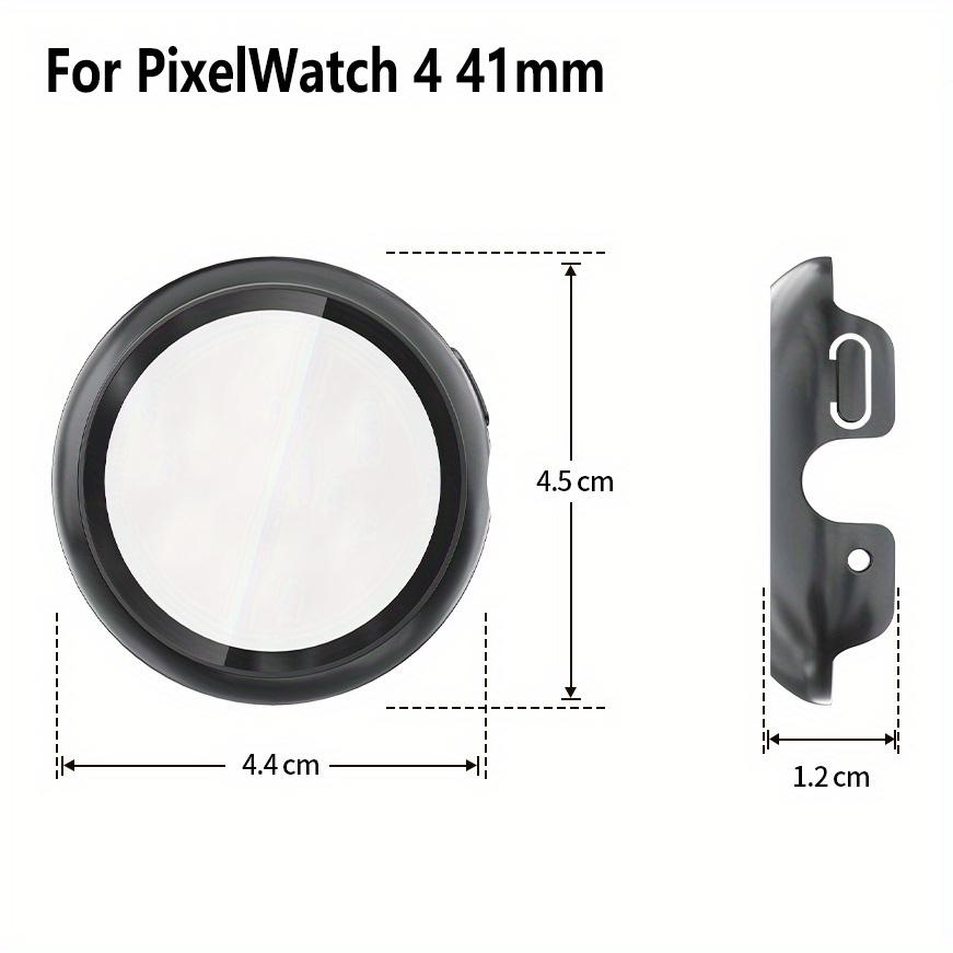 5pcs Screen Protector Shell for Google Pixel Watch4 41mm 45mm, Full Shell PC Cover Case Anti-Scratch