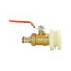 IBC Tank Adapter Valve S60 x 16mm Nipple Tap Quick Connect Brass Metal Watering Pipe Fitting For 1000L Outdoor Rainwater Bucket