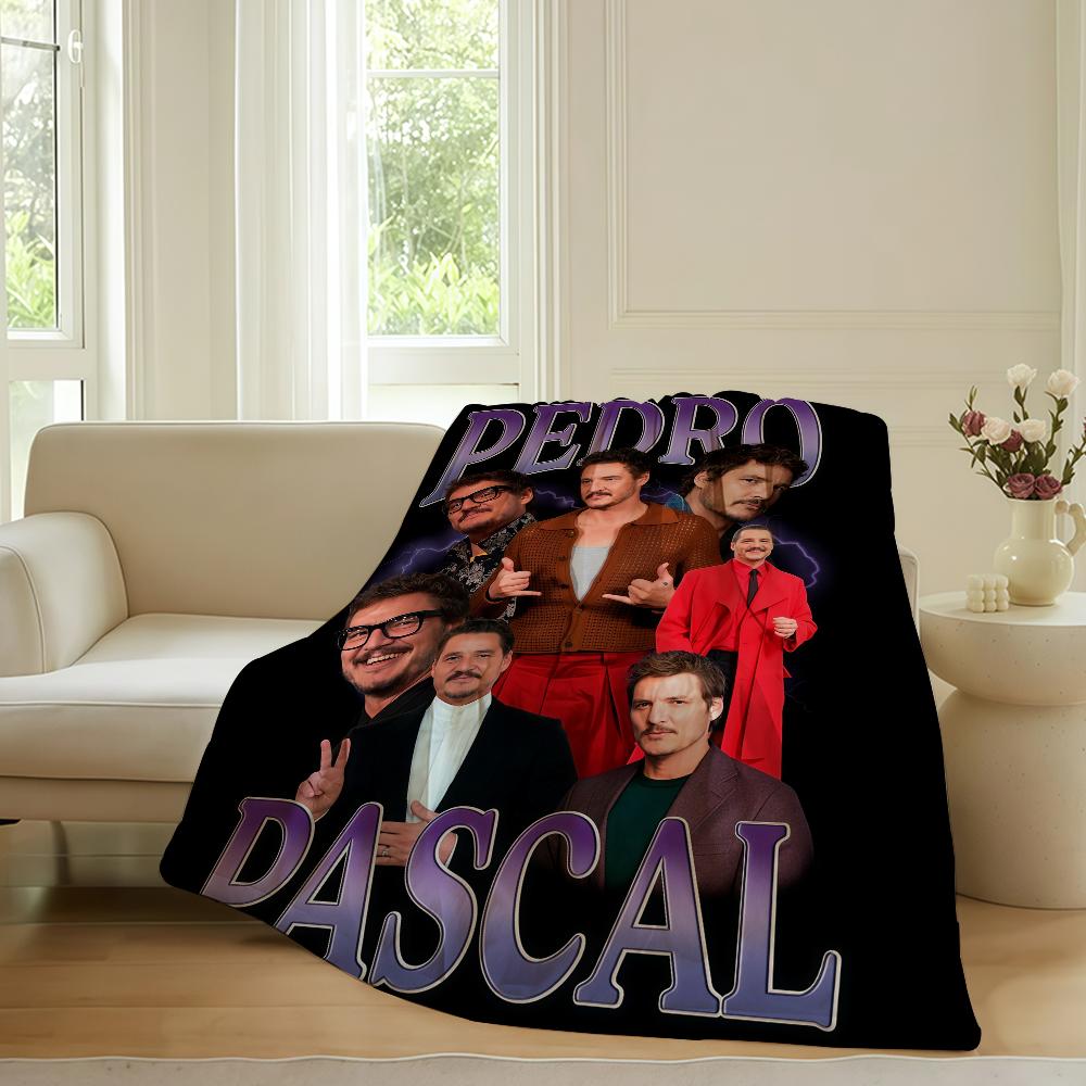 American Actor P Pedro Pascal Blanket For Sofa Office Bed Plane Travel Sleep Read Relax Camping Soft And Warm