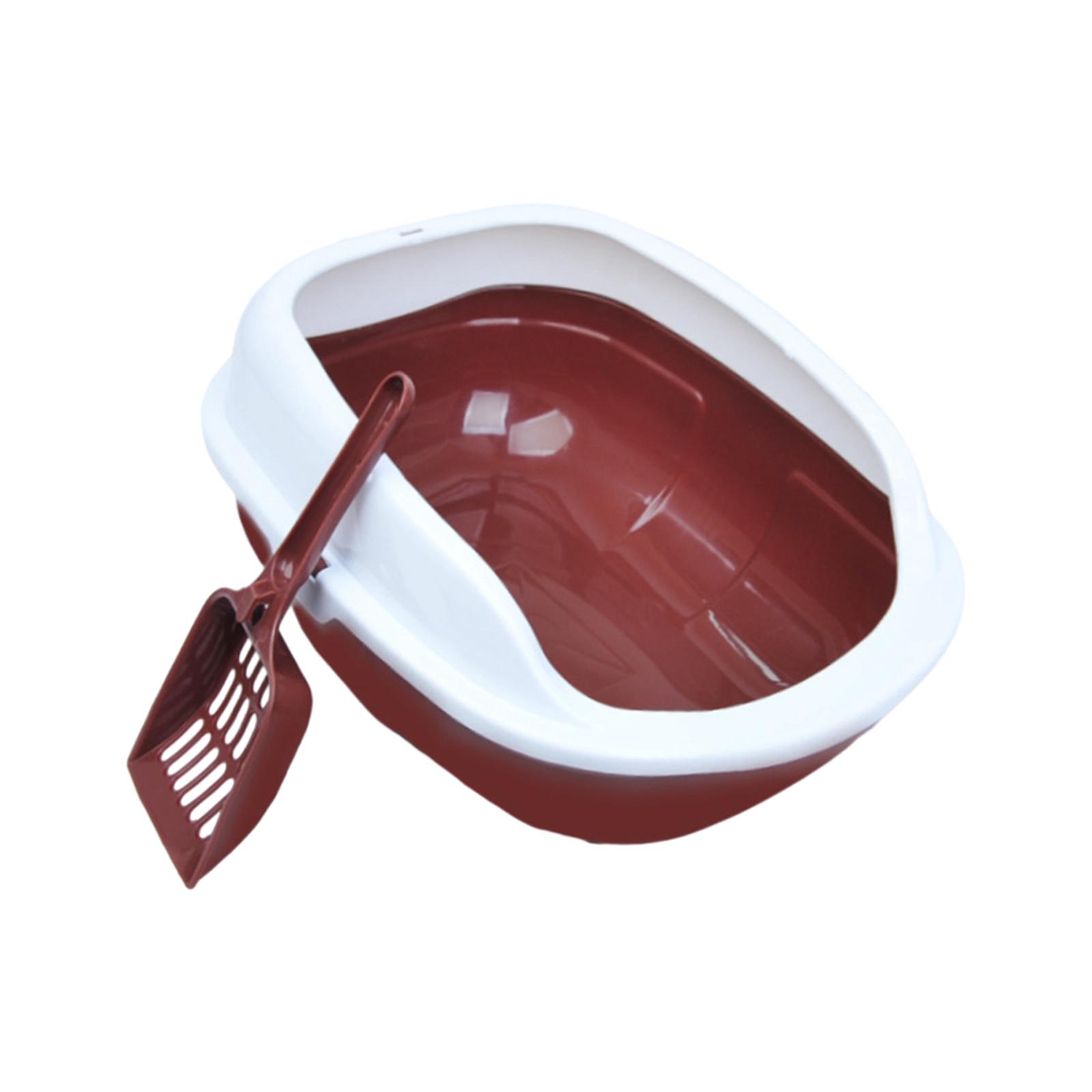 

Кошачий лоток Прочный кошачий туалет для котят Многоразовый лоток для кошачьего туалета с открытым верхом Повышенный кошачий туалет