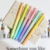 12pcs Set of Macaron Gradient Ballpoint Pens, Stylish and Fun Pens, Office Stationery Pens