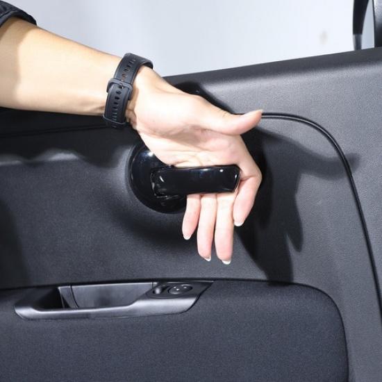 Glossy Black Inner Door Handle Frame Cover Trim For Fiat 500 2010-