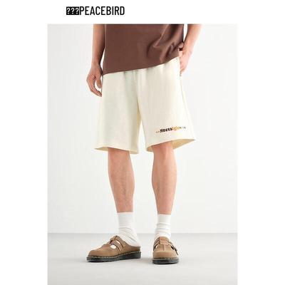 PEACEBIRD Men's Summer Casual Drawstring Mid-Length Shorts