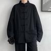 Chinesische Traditionelle Kleidung Verbesserter Hanfu Baumwolle Qipao Oberteil Herbst Frühling Lässige Oberbekleidung Herren Große Größe Hemd Kung Fu Jacken