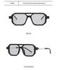 Trendy European & American Thick Frame Double Beam Square Sunglasses for Men & Women