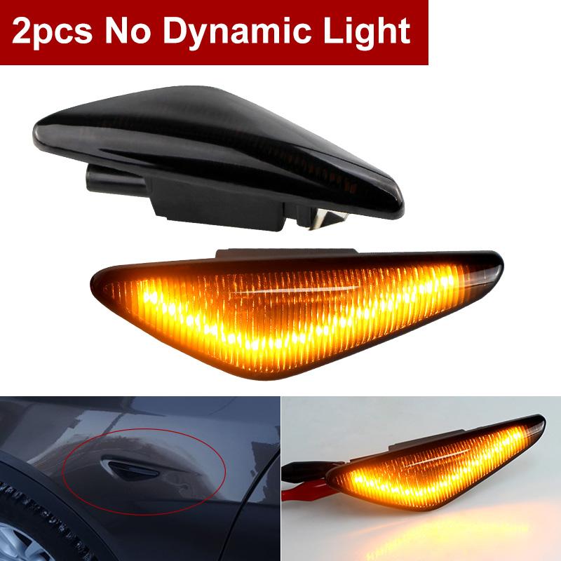 

1 комплект светодиодных габаритных огней с дымчатым стеклом без ошибок для BMW X5 E70 X6 E71 E72 X3 F25, последовательный указатель поворота жёлтый