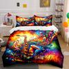 "Colorful Music Art Decor" Soft Skin-Friendly Bedding Set Includes 1 Duvet Cover And 2 Pillowcase Gift