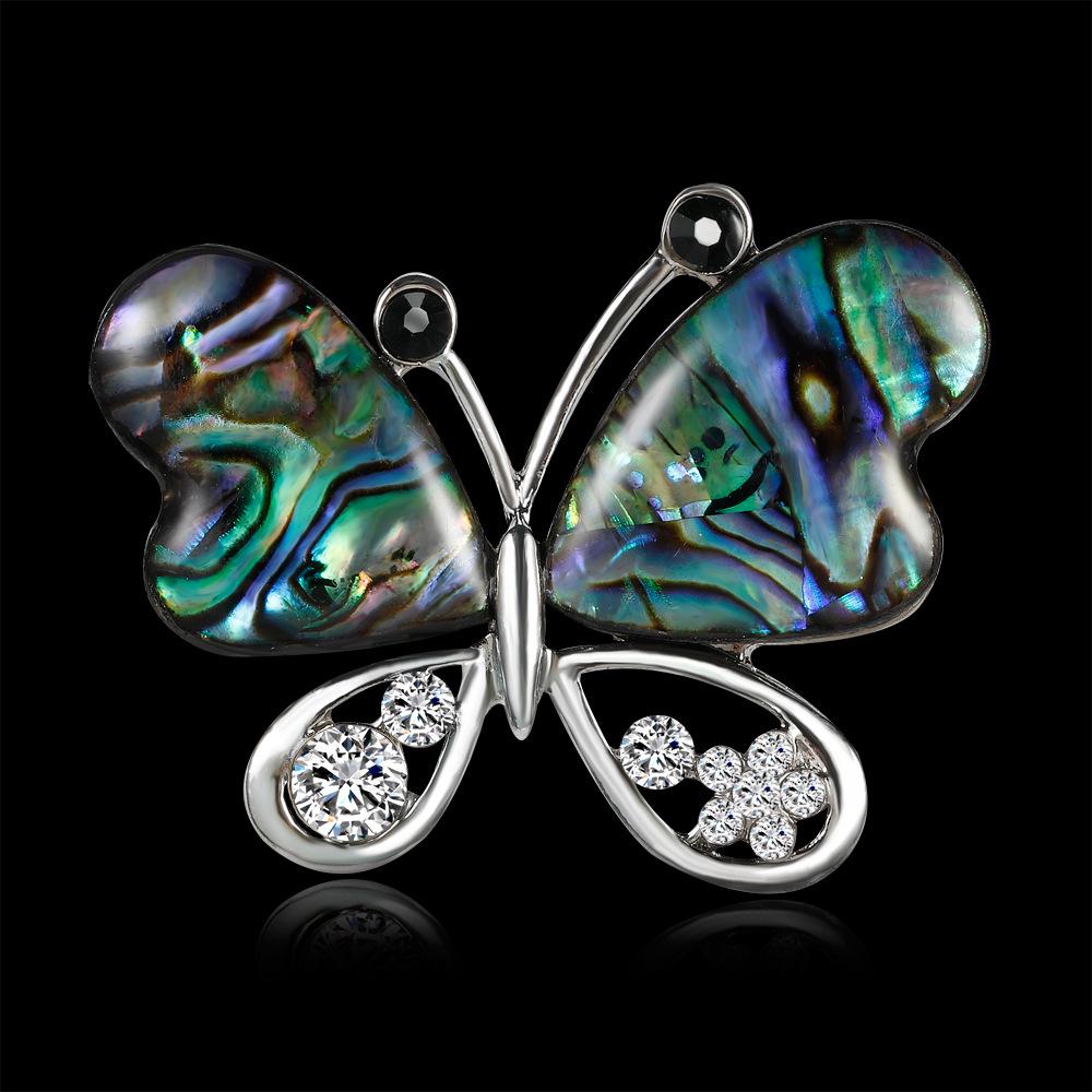 Fashion Retro Alloy Shell Brooch Creative Animal Shape Women Broochpin