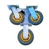 Heavy-Duty Grey Rubber Industrial Swivel Caster Wheel - Silent and Elastic Design