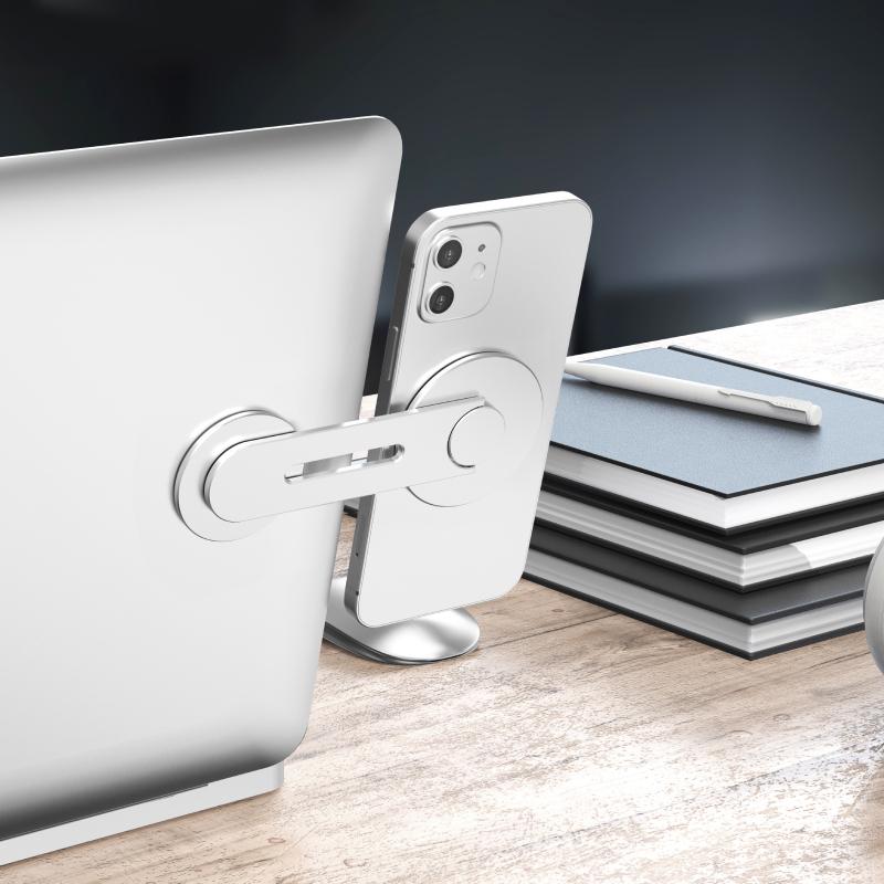 Magnetic Phone Holder For Magsafe iPhone 13 14 Pro Max Laptop Stand Car Phone Holder Continuity Flip Monitor Display Side Mount