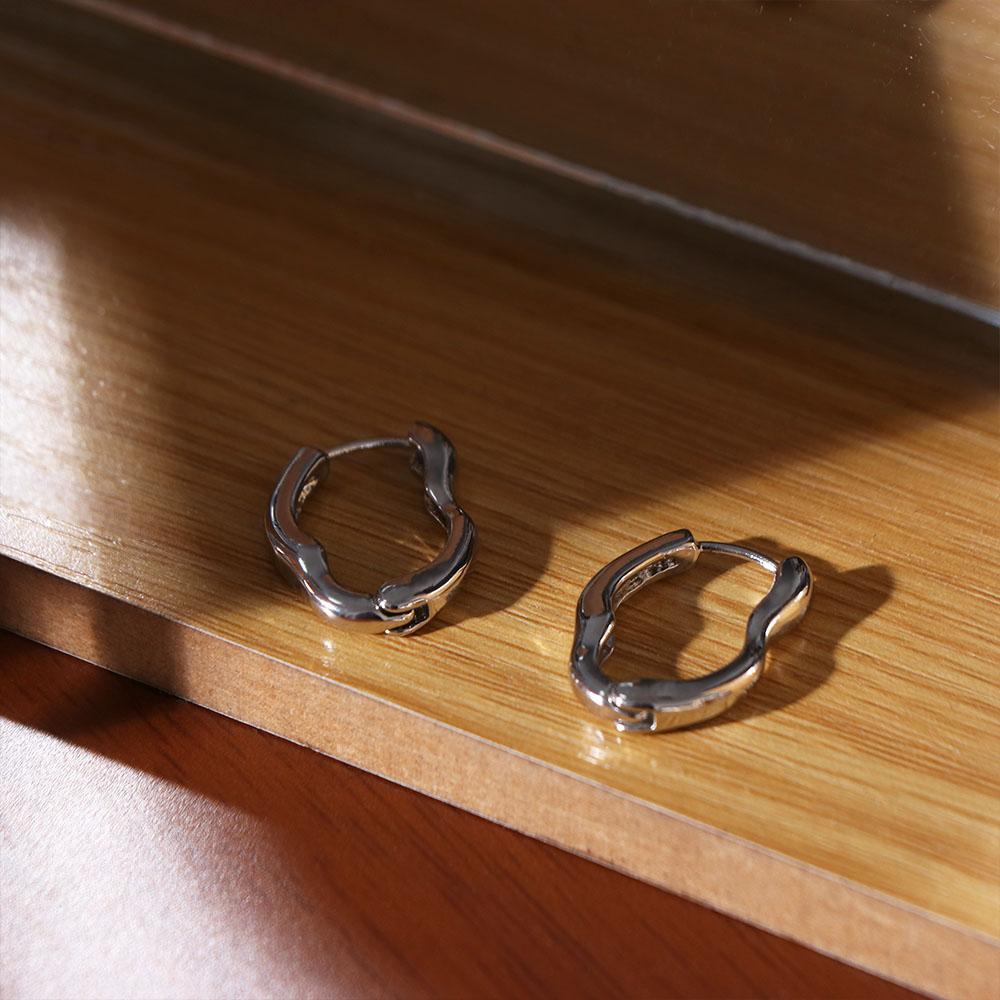 Prevent Allergy Irregular Geometric Earrings Temperament Wave Earrings  Fashion  Accessories