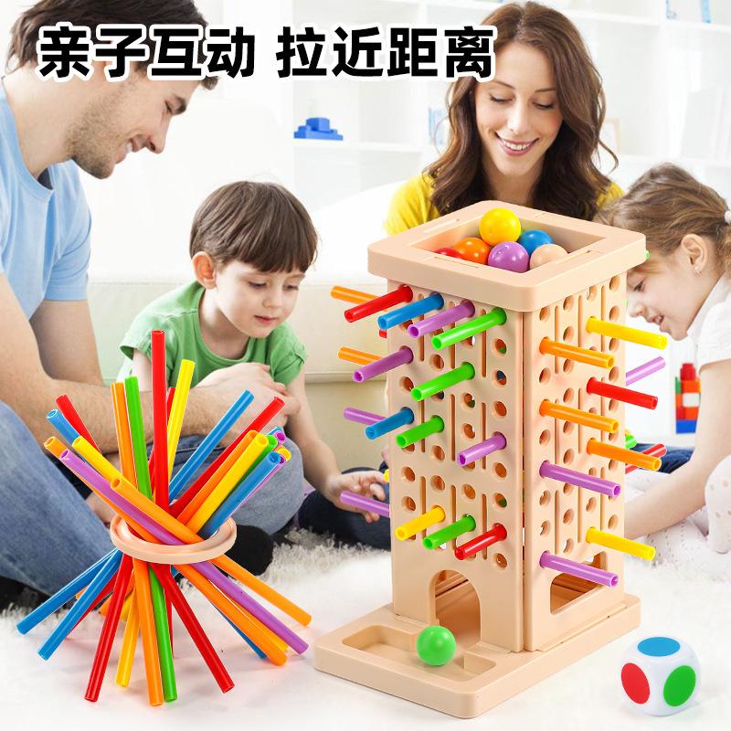 Wooden Stick Game, Colorful Educational Toy for Cognitive Developm