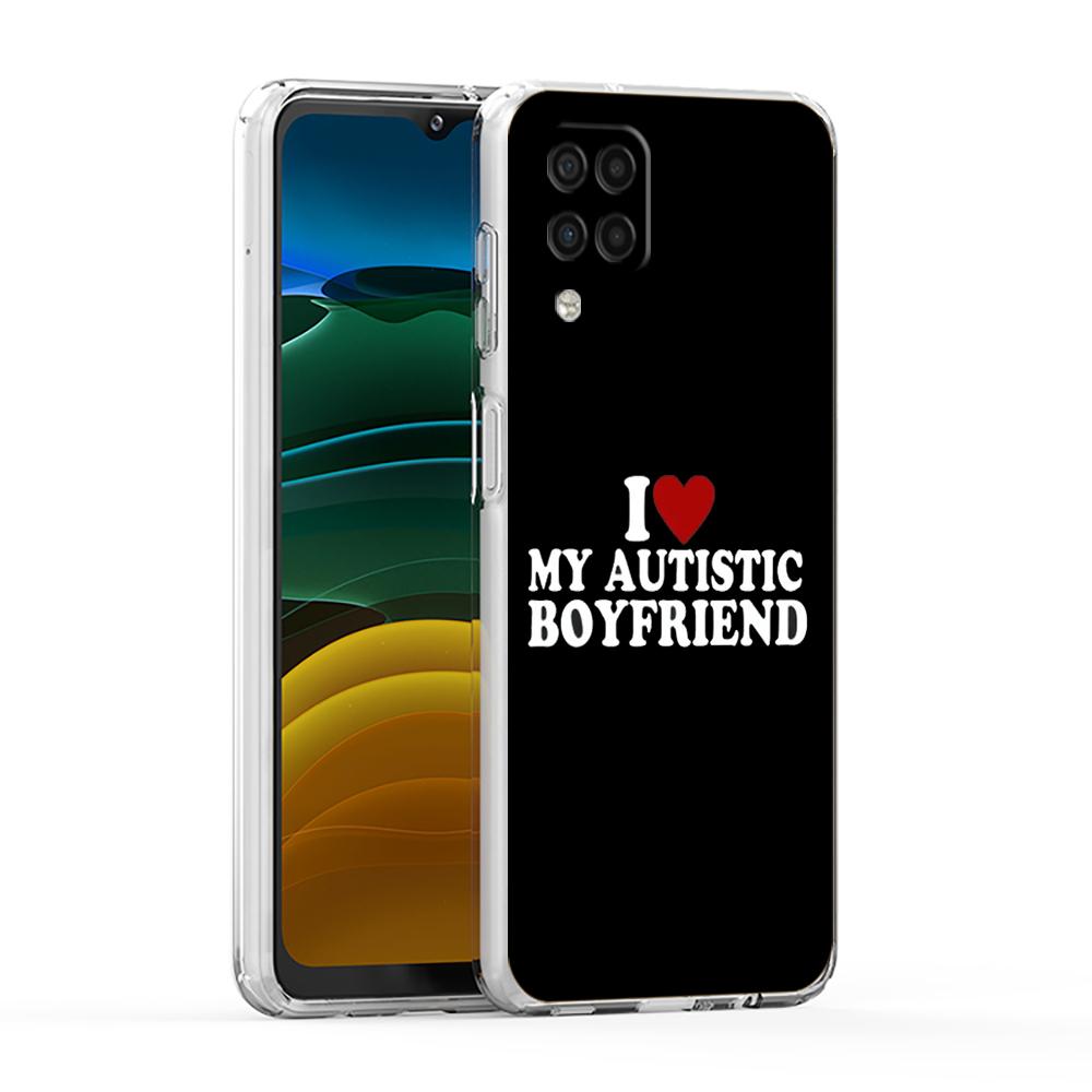 Cute I Love My Girlfriend Boyfriend Case For Samsung A13 A33 A35 A55 A73 A53 A23 A51 A71 A21S A31 A41 A05s A03S A15 A25 5G Cover